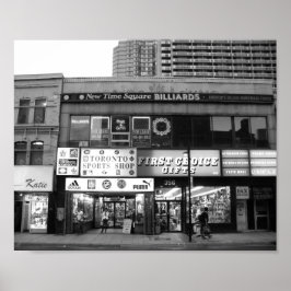 Póster Toronto Canada Store Front Black And White Photo