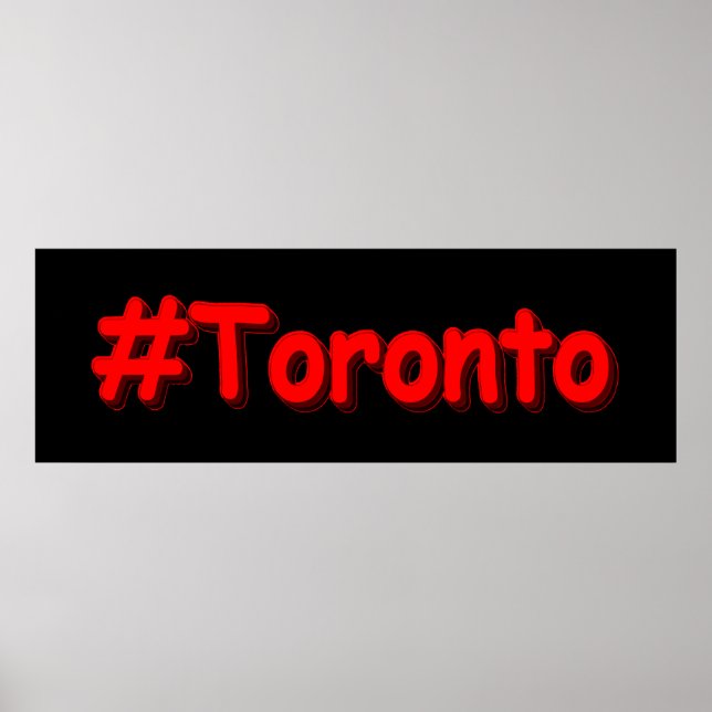Póster "Toronto" Diseño Cuto. ¡Hazte con una en Zazzle (Frente)