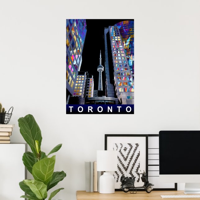 Póster Toronto en graffiti (Oficina en casa)