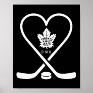 Póster Toronto Maple Leafs Palitos de San Valentín Nhl Of