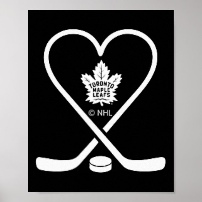 Póster Toronto Maple Leafs Palitos de San Valentín Nhl Of (Frente)