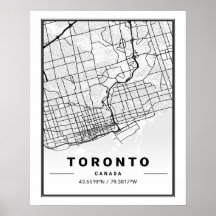 Toronto Ontario Canada Travel City Map