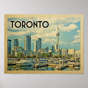Póster Toronto Vintage Travel Poster