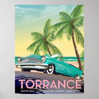 Póster Torrance, California - Los Ángeles California