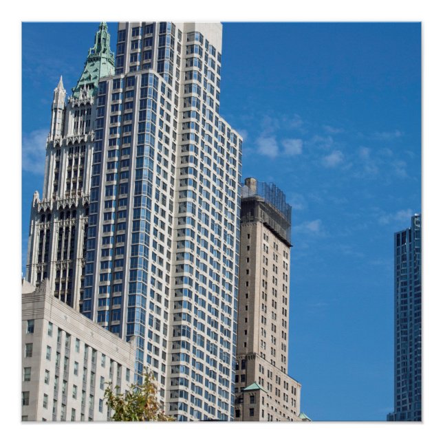 Póster Torre Barclay Manhattan Nueva York (Anverso)