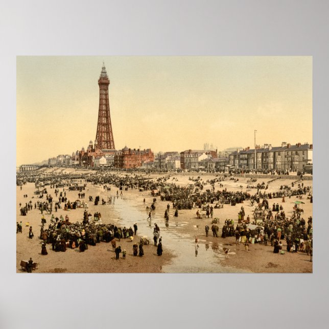 Póster Torre Blackpool II, Lancashire, Inglaterra (Frente)