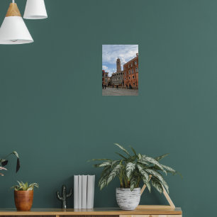 Póster Torre Campanario Inclinada de Santo Stefano Veneci