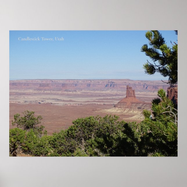 Póster Torre Candlestick en el Parque Nacional Canyonland (Frente)