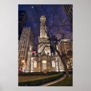 Póster Torre de agua de Chicago