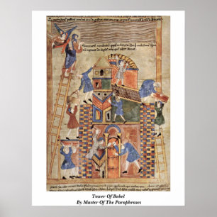 Póster Torre De Babel Por Amo De Las Parafrasas