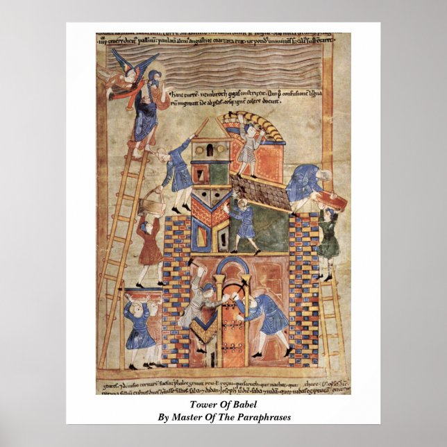 Póster Torre De Babel Por Amo De Las Parafrasas (Frente)