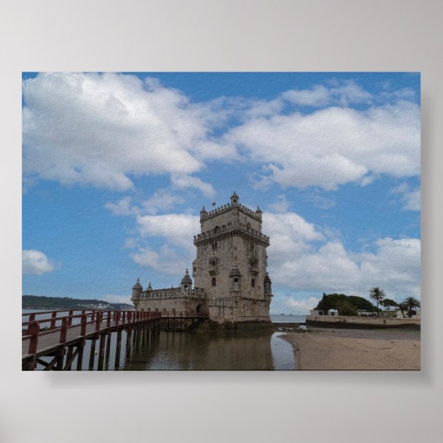 Póster Torre de Belem en Lisboa (Frente)