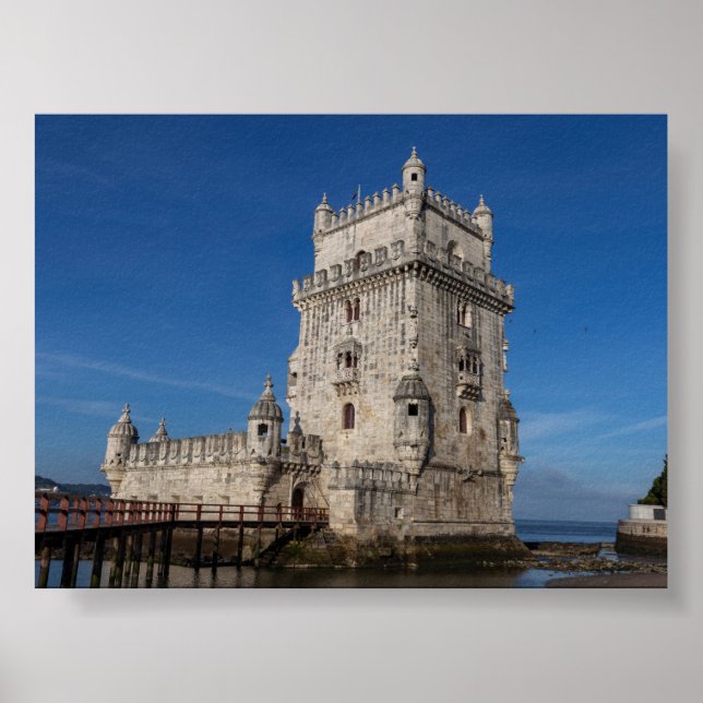 Póster Torre de Belem en Lisboa (Frente)
