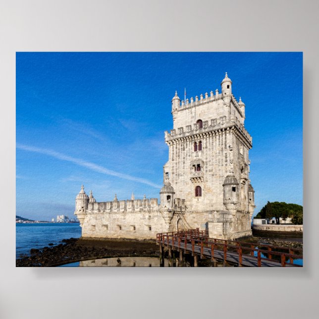 Póster Torre de Belem en Lisboa (Frente)