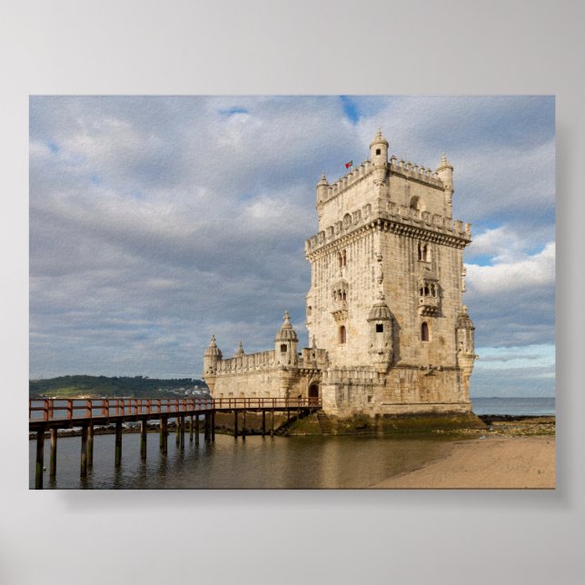 Póster Torre de Belem en Lisboa (Frente)