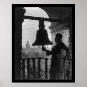 Póster Torre de iglesia dominicana en Lima, Perú 1902