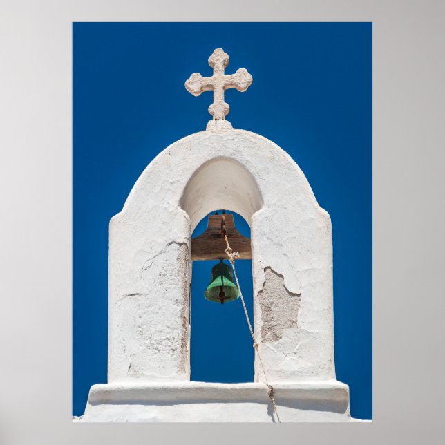 Póster Torre de la campana de Mykonos (Frente)