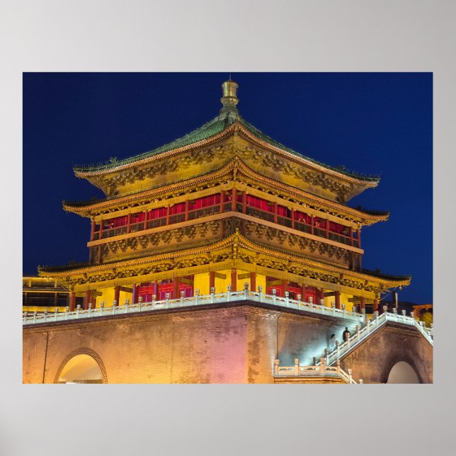 Póster Torre de la Campana de Xian (Frente)