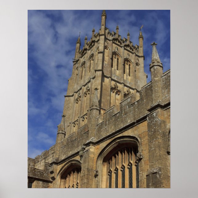 Póster Torre de la Iglesia de St. James, Chipping Camden (Frente)