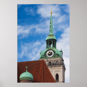 Póster Torre de la Iglesia Peterskirche