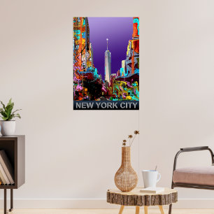 Póster Torre de libertad de Nueva York