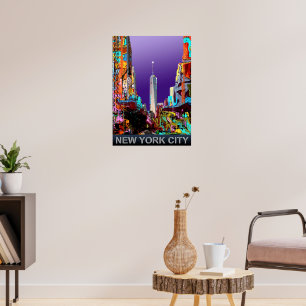 Póster Torre de libertad de Nueva York