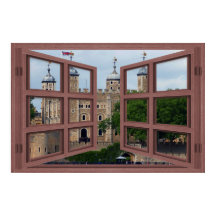 Torre De Londres 6 Panel Abrir Poster De Ventana
