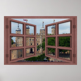 Póster Torre De Londres 6 Panel Abrir Poster De Ventana