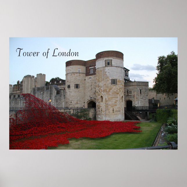 Póster Torre de Londres con Cachorros Cerámicos - Poster (Frente)