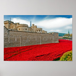 Póster Torre De Londres Poppies Red Poppy