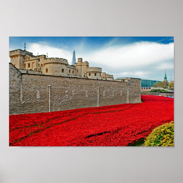 Póster Torre De Londres Poppies Red Poppy (Frente)