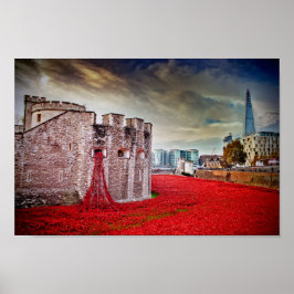 Póster Torre De Londres Poppies Red Poppy