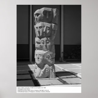 Póster Torre de máscaras, UCLA, 1966