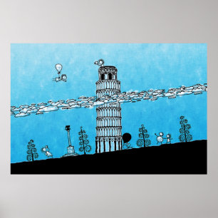 Póster Torre de Pisa