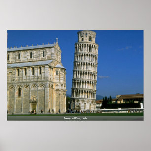 Póster Torre de Pisa, Italia