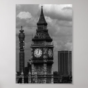 Póster Torre de postales de Londres Inglaterra Vieja Gran