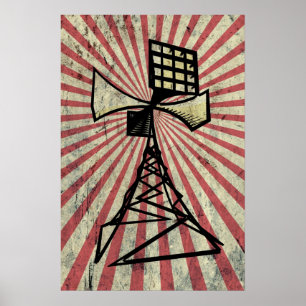 Póster Torre de radio Siren