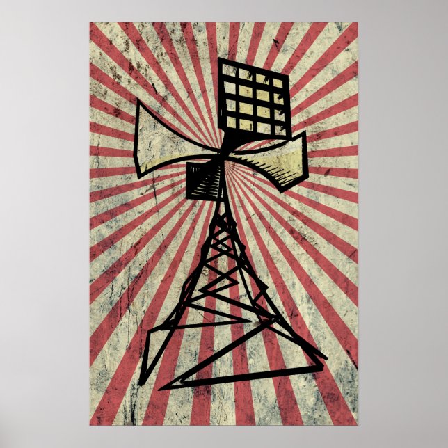 Póster Torre de radio Siren (Frente)