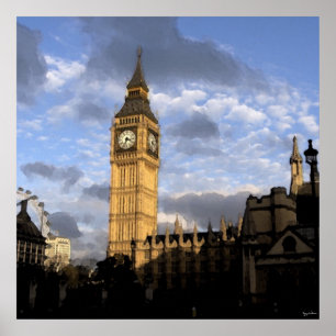Póster Torre de reloj