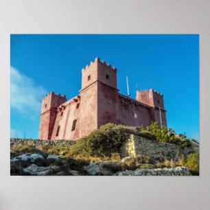 Póster Torre de Santa Águeda de Malta, también conocida c