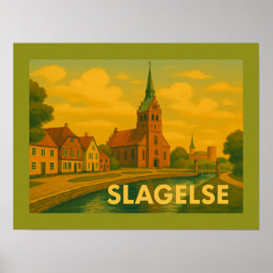 Póster Torre de Slagelse Dinamarca