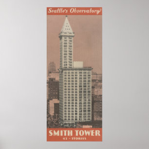 Póster Torre de Smith, el observatorio de Seattle