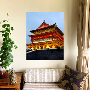 Póster Torre de tambor de Xi'An