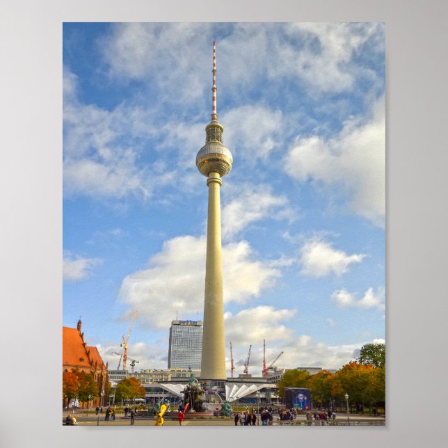 Póster Torre de Televisión, Berlín, Alemania (Frente)