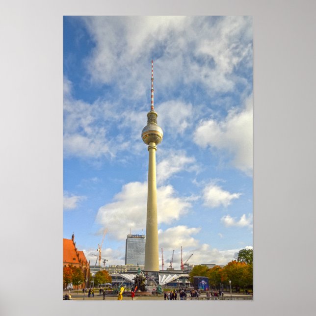 Póster Torre de Televisión, Berlín, Alemania (Frente)