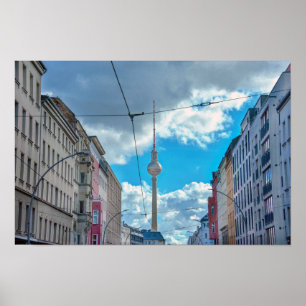 Póster Torre de Televisión, Berlín, Alemania