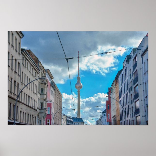 Póster Torre de Televisión, Berlín, Alemania (Frente)