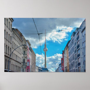 Póster Torre de Televisión, Berlín, Alemania