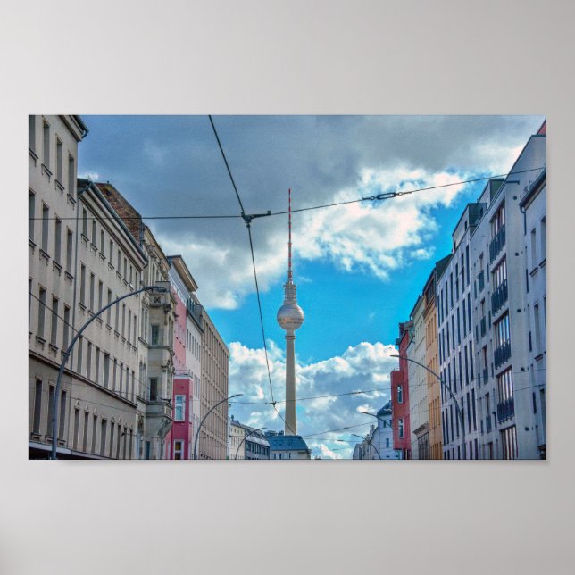 Póster Torre de Televisión, Berlín, Alemania (Frente)