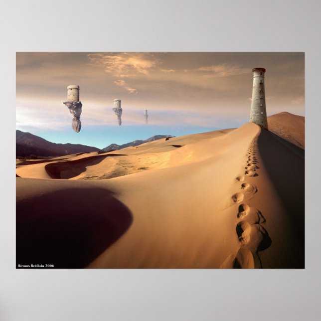 Póster Torre de vigilancia del desierto (Frente)